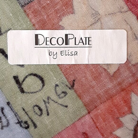 Fall Decorative Serving Plate, Thanksgiving plate, Scarecrow, Maple Leaves - Picture 3 of 4